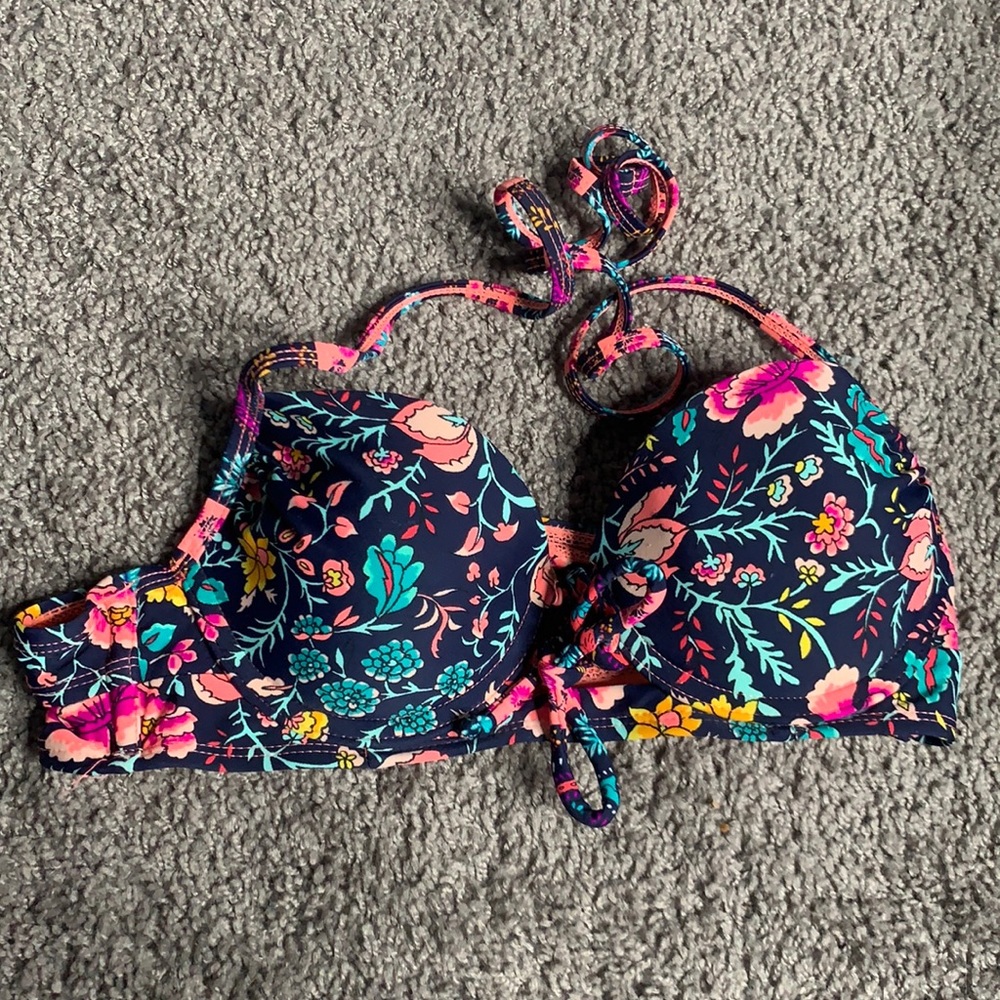 floral bikini top
